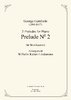 Gershwin, George: Prelude No. 2 de los "3 Preludes para Piano" para cuarteto de cuerdas