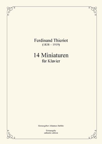 Thieriot, Ferdinand: 14 miniaturas para piano