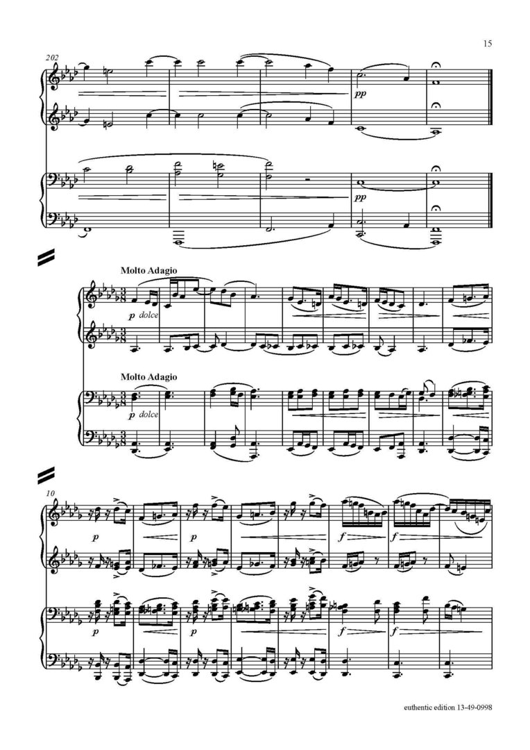 Thieriot, Ferdinand: Sonata en Fa menor para piano a manos (partitura) - recording • processing • production •