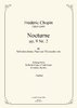 Chopin, Frédéric:Nocturno en Mi bemol mayor op. 9 no. 2 para chelo, piano y orquesta sinfónica