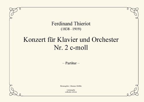 Thieriot, Ferdinand: Concierto No. 2 Do menor para piano y orquesta