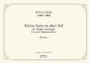 Mohr, Wilhelm: Pequeña suite en estilo antiguo para orquesta pequeña (Versión 2 Clarinetes/1 Cuerno)