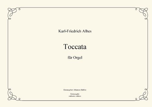 Albes, Karl-Friedrich: Toccata für Orgel