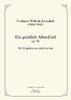 Kranzhoff, Ferdinand Wilhelm: Ein geistlich Abendlied op. 50 for voice and piano